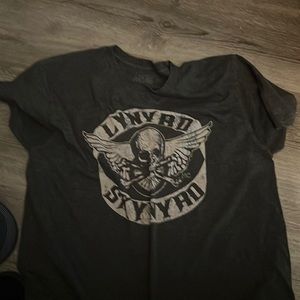 New! Lynrd Skynrd Gray T- Shirt SZ L
